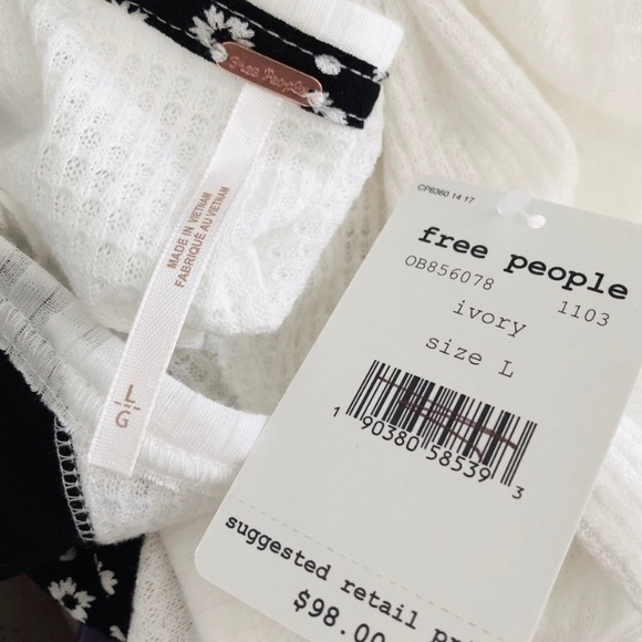 FREE PEOPLE Auxton Thermal Wrap Tie Floral Blouse - Picture 8 of 8